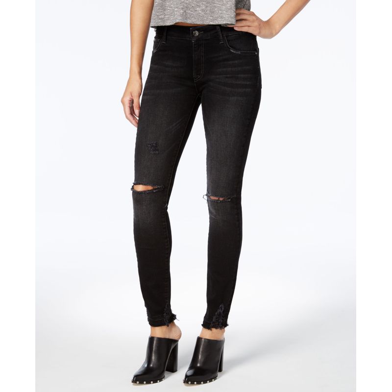 M1858 Kristen Ripped Skinny Jeans